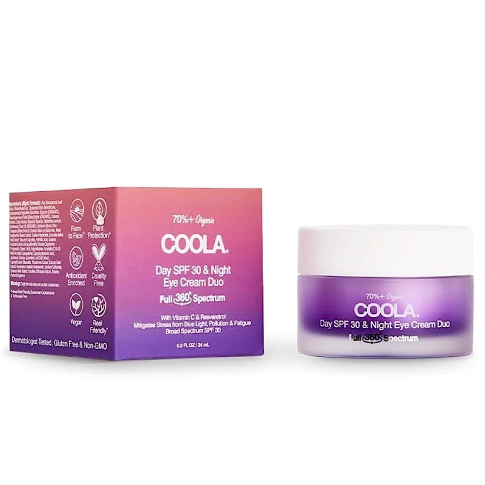Coola - Day SPF 30 & Night Eye Cream 24ml Organic Eye Cream Duo